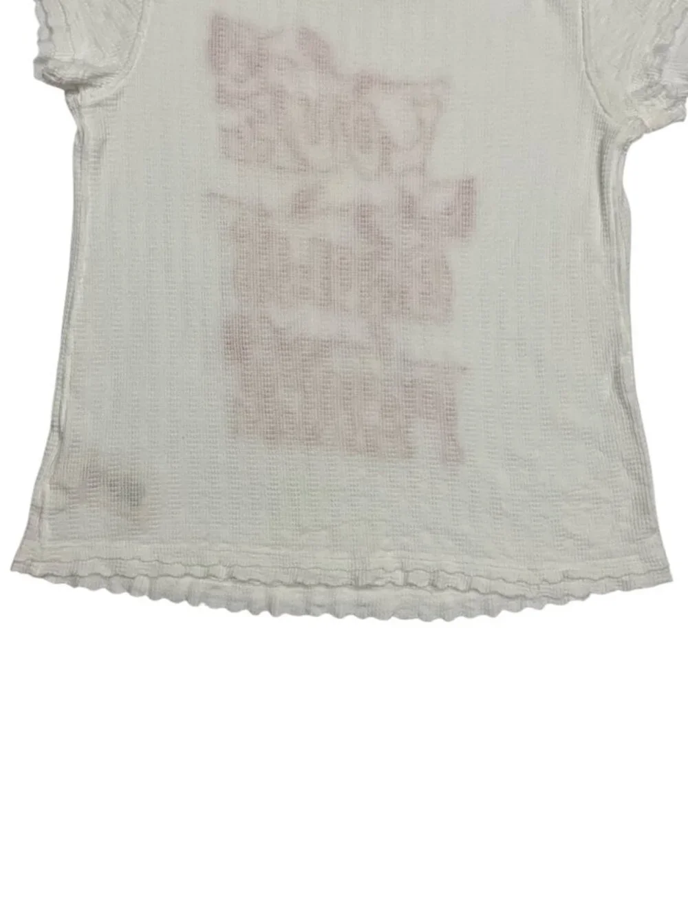 Free People We The Free Adoration Graphic Tee S White LOVE GROWS PEACE